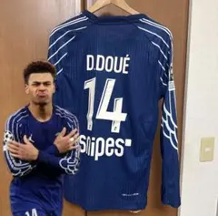 【新品】ドゥエユニフォーム長袖オーセンティックパッチ付きパリ・サンジェルマン