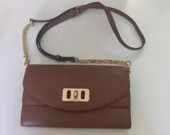 MICHAEL KORS チェーンショルダーバッグ ブラウン