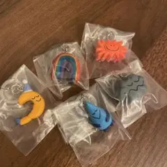 Daisuke Kondo めじるし　アクセサリー　太陽　月　虹　雲　雨粒