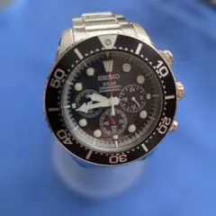 セイコー　ソーラー　クロノグラフ　200m 稼働良好！のサムネイル