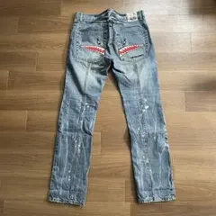 00s レア PPFM シャーク刺繍 スキニーデニムパンツ Mのサムネイル