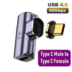 マグネット脱着式 USB3.2 PD100W Type-C L型アダプター