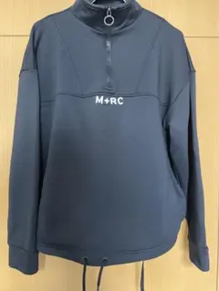 M+RC NOIR ハーフジップスウェットブラックLサイズ