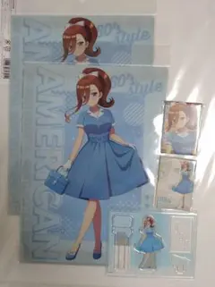 五等分の花嫁 ★DMMくじ ★三玖 ・アクリルスタンド・クリアファイル・缶バッジ