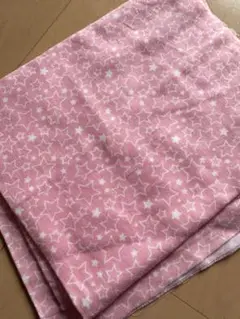 ピンク 星柄 生地　ハギレ　ハンドメイド