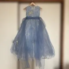 キッズ ドレス ピアノ 発表会 結婚式 星柄 プリンセスライン 150cm
