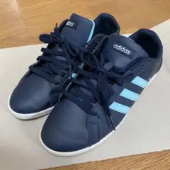 アディダスネオ レディース スニーカー ネイビー24.0cm