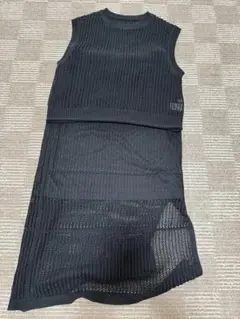 GU メッシュタイトスカート ブラック