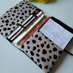 ダルメシアン柄　お薬手帳ケース　通帳ケース　母子手帳ケース　ハンドメイド