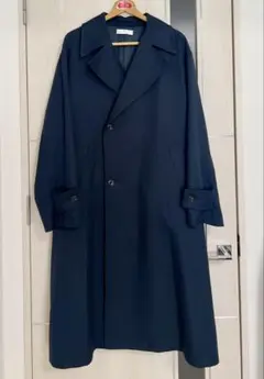 WYM LIDNM MINIMAL WIDE TRENCH COAT ネイビー