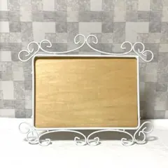 トールペイント　白木素材　アイアンフレーム付きボード　訳アリ⚠️