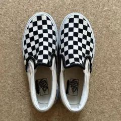 VANS クラシックスリッポン スニーカー チェック　21㎝