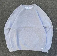00s RUSSELL ATHLETIC スウェット 前V グレー XL