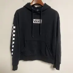 VANS バンズ ブラック フード付きワイドパーカー S（L相当）