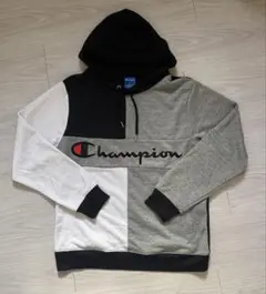 Champion パーカー Sサイズ ブラック/グレー/ホワイト