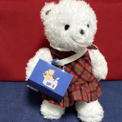 ハンドメイド　着せ替服　　　ファミリア　マスコットベア－用　ワンピース　チェック