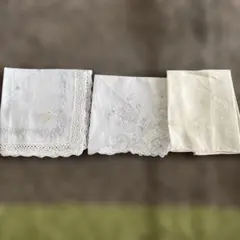 ハンカチセット レース 花柄 ペイズリー