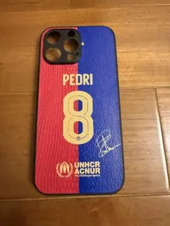 PEDRI 8 バルセロナ iPhone16ProMaxケース　サイン入り