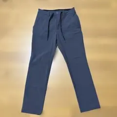 アディダス メンズ シアサッカー ストレッチ ロゴプリント アンクルパンツ