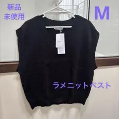 新品☆ラメニットベスト☆ノースリーブニット☆しまむら☆ローズファーム☆サイズMのサムネイル