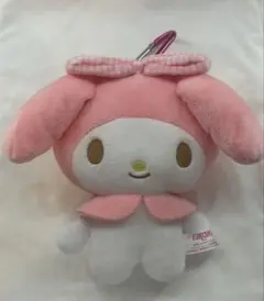 마이멜로디 がま口ぬいぐるみマスコット カラビナ付き