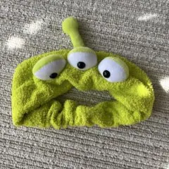 エイリアンキャラクター ヘアバンド 黄緑色