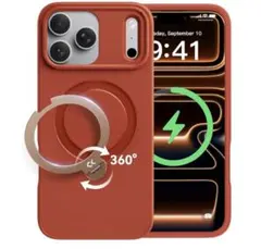 CASEKOO iPhone 17Pro ケース 360° 回転 MagSafe