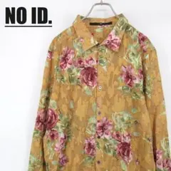 NO ID ノーアイディー ジャガードシャツ 花柄JQ 総柄 長袖 サイズ3のサムネイル