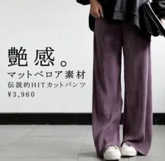 ストライプ ワイドパンツ