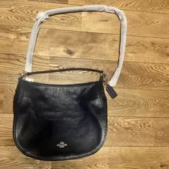 ☆新品未使用☆COACH ネイビーレザー ショルダーバッグ濃青ハンドバッグコーチ