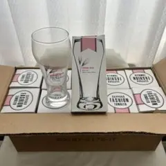 삿포로 맥주 패션 텀블러 10개 상자 포함 레트로 유리