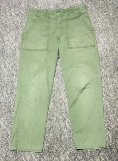 60s～70s ベイカーパンツ サイドチェッカー付き 古着 70年代 米軍実品 ベイカーパンツ USA製 26×27 レディースM(w26