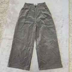 something コーデュロイタックワイドパンツ