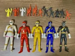 百獣戦隊ガオレンジャー　ソフビ5体セット＋ソーセージのおまけ11体セットのサムネイル