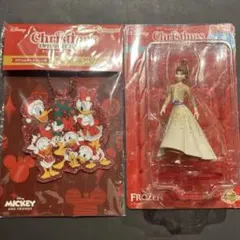 クリスマスオーナメント 2025 ディズニー ハッピーくじ　アナ＆ドナルド