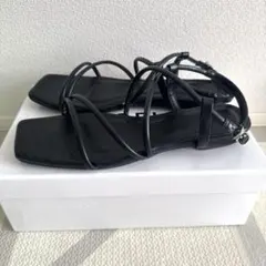 ストラップサンダル フラット L スクエアトゥ