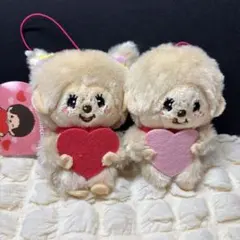 新品タグ付き★モンチッチ ハートマスコット 2体セット