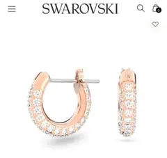 スワロフスキーピアス レディース ローズゴールドxクリア 5446008