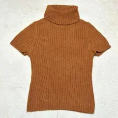 リブタートルネック ニット