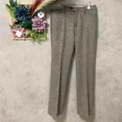 378 カジュアルパンツ　ウールズボン　シンプル　オフィス　参観　フォーマル