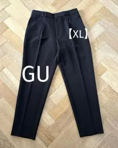 GU ストレッチテーパードパンツ〔標準65.0～ 69.0cm)（XL）ブラック