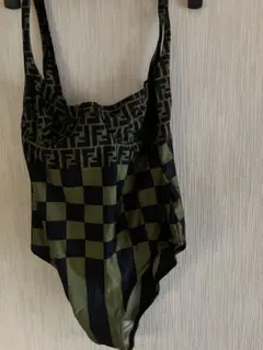 Fendi チェック柄 ワンピース水着 42