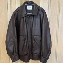 【美品】FREAK'S STORE ブラウンレザージャケット