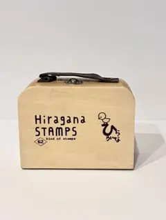 Hiragana STAMPS 62種 木製ケース入り スタンプセット　小サイズ