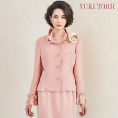 ♪当日発送可能【美品】ユキトリイ シルク100% セレモニー ベージュ 38 