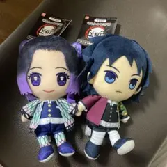 鬼滅の刃　Chibiぬいぐるみ　冨岡義勇　胡蝶しのぶ　タグ付き