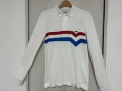 【フランス製】ラコステ オーガニック コットン　ポロシャツ ボーダー ワニロゴ