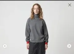 ＜6(ROKU)＞コットンウール ミラノリブ タートルネック ニット