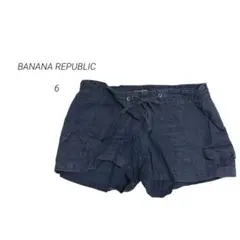 BANANA REPUBLIC ショートパンツ M ミニ　ネイビー　レディース