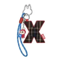POP MART イニシャルラブブ チャーム キーホルダー 《Ｘ》LABUBU